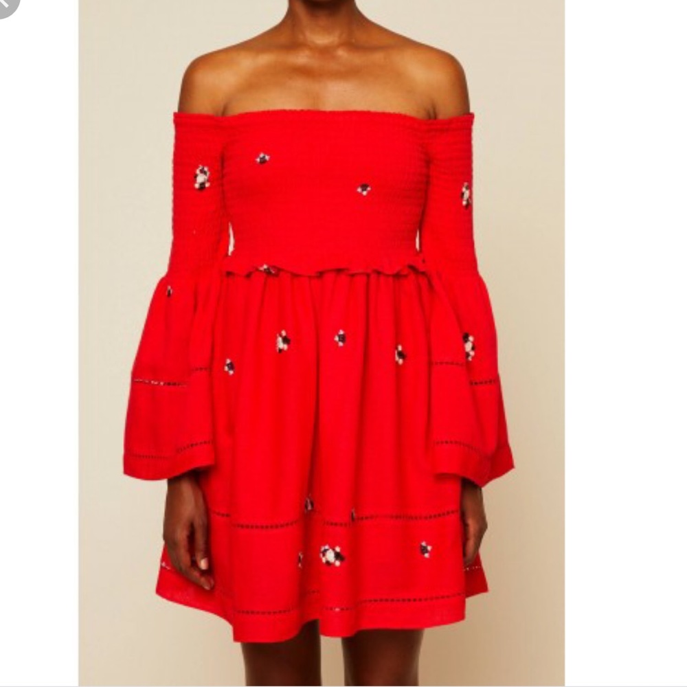 Free People Counting Daises Smock Dress